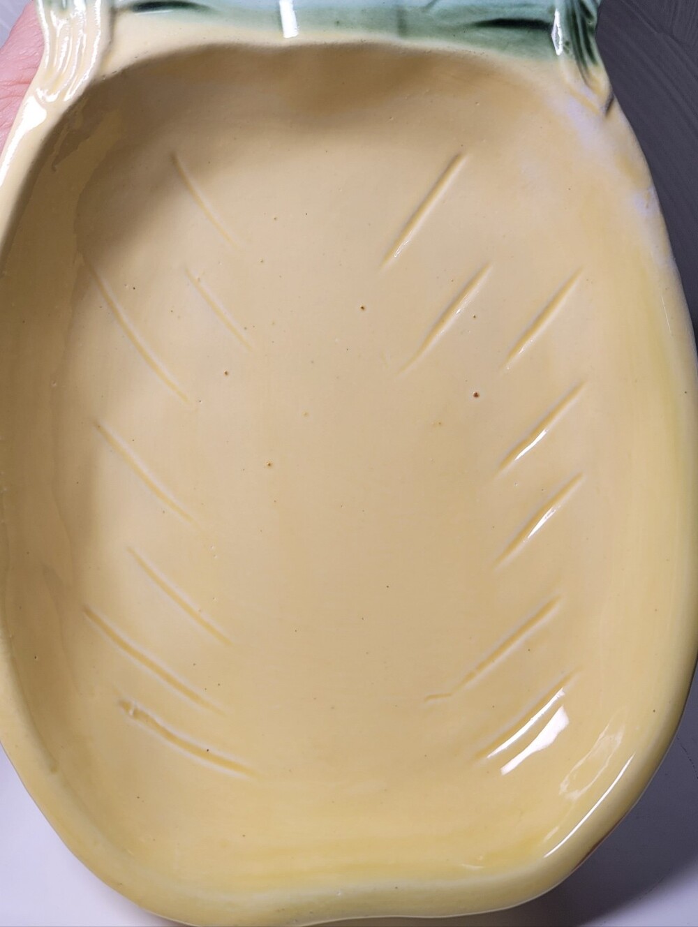 Vintage Ceramic Pineapple Serving Platter.  Japan. Lipper & Mann Creations - Picture 3 of 14